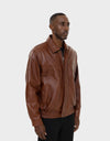 HENRY MEN'S LEATHER JACKET | BROWN